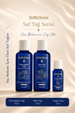Saç Bakımı İçin Saf Yağ Seti | Hint Yağı, Tatlı Badem Yağı, Argan Yağı