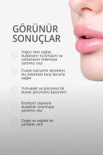 Dudak Balmı - E Vitamini & Doğal Yağ Kompleksi İçerikli Yoğun Nemlendirici ve Onarıcı Lip Balm - 10 ml