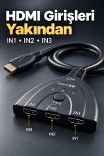 HDMI Switch 2.0 ve 3D Format Destekli