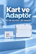 512 GB Bellek Kartı MicroSD ve SD Adaptör