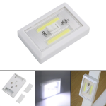 2 Ledli Pilli Lamba Anahtarlı Portatif Led Işık Mıknatıslı Yapışkanlı Dolap Duvar Işığı