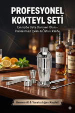 5 Parça Kokteyl Hazırlama Seti 550 Ml