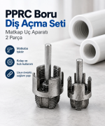 Bhd El Aletleri 00402 Pprc Boru Diş Açma Matkap Uç Aparatı - 2 Parça