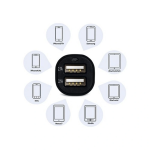 Çift Usb Girişli 2.1 Amp Araç Çakmak Soketi