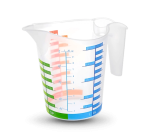 Ölçü Kabı Dereceli Renkli 1000 Ml