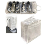 Ayakkabı Saklama Ve Taşıma Çantası (çizgili Model) Shoe Tote
