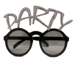 Gümüş Simli Party Yazılı Parti Gözlüğü