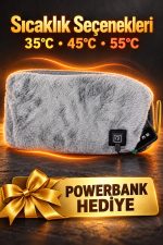 Yumuşak Pelüş Dokulu Elektrikli Bel Isıtıcı Kuşak