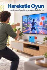 Televizyona HDMI Bağlantılı Hareket Algılayan Oyun Konsolu
