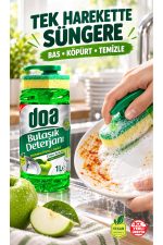 DOA SIVI BULAŞIK DET. SÜNGERLİ ELMA KOKULU 1000 ML