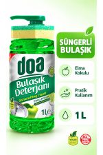 DOA SIVI BULAŞIK DET. SÜNGERLİ ELMA KOKULU 1000 ML