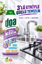 DOA SIVI KREM 3 LÜ ETKİ SODA -KARBONAT-ARAP SABUNU 750 ML