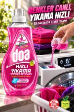 DOA SIVI ÇAMAŞIR DETERJANI HIZLI YIKAMA RENKLİ VE SİYAHLAR/1480 ML