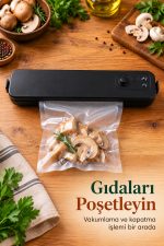 Gıda Paketleme İçin Kablolu Vakum ve Kapatma Cihazı
