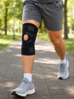Açık Patella Ligamentli Dizlik Yan Destekli Esnek Ayarlanabilir Diz Desteği