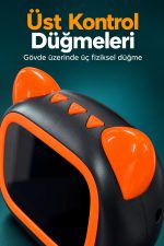 Bluetooth Hoparlör Ekranlı Saat ve Alarm Özellikli