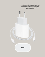 iOS Uyumlu 20W USB-C Hızlı Şarj Cihazı Telefon ve Tablet İçin