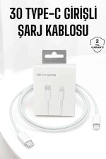 Iphone Uyumlu İOS Uyumlu Lightning Hızlı Şarj Tye C Lightning Şarj Kablosu
