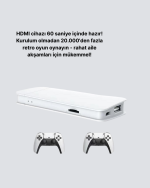 HDMI ve Kablosuz Kontrolcülü 20.000 Oyunlu Retro Oyun Konsolu