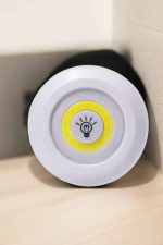Spot Lamba Led Işık 3'lü Uzaktan Kumandalı Pilli Yapışkanlı Kablosuz