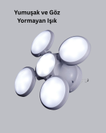 Güneş Enerjili ve USB Şarjlı LED Kamp Lambası – 5 Farklı Işık Modlu, Askılı Tasarım
