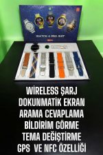 Yeni Nesil Akıllı Saat 2024 Model Uyku ve Sağlık Takibi Bluetooth Bağlantılı