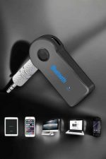 Kablosuz Bluetooth Aux Araç Kiti Siyah Hafıza Kartlı