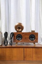 Bluetooth Hoparlör Ahşap Klasik Retro Gramofon Bluetooth Müzik Kutusu