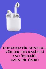 Akıllı Saat ve Kulaklık Seti Dokunmatik Ekran 5.0 Bluetooth Bağlantılı Sesli Görüşme