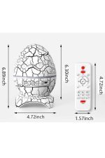 Yumurta Şeklinde Su Dalgalı Bluetooth Speaker Lamba Renkli Şarjlı