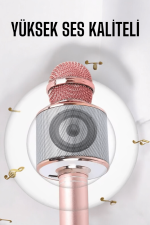 Taşınabilir Bluetooth Karaoke Mikrofon: Hafıza Kart Girişli, Etkileyici Performans