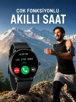 Akıllı Saat Çok Fonksiyonlu Sesli Görüşme NFC Uyumlu Amoled Ekran