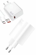 Beyaz Ultra Plus Hızlı Şarj Seti Şarj Adaptörü ve Kablosu 67W