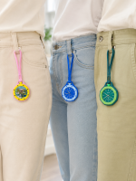 Çanta ve Pantolon İçin Askılı Charm Saat Kemer Aksesuarı Pembe