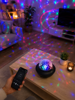 Bluetooth RGB Parti Işığı Hoparlörlü Disko Lambası MP3 USB ve Hafıza Kartı Destekli