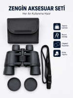 20x Büyütmeli Profesyonel Dürbün | HD Optik Lens Taşıma Çantalı ve Boyun Askılı