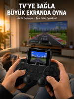 Retro Oyun Konsolu 520 Klasik Oyunlu Şarj Edilebilir El Konsolu