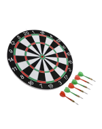 Kaliteli Ahşap Dart Tahtası 12 İnç  4 Dart Ok Seti