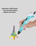Çocuklar İçin Güvenli 3D Yazıcı Kalem