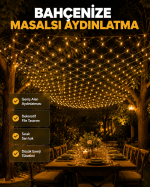 LED File Işık Dekoratif Ağ LED Aydınlatma İç Mekan Balkon Bahçe Süsü Yeni Nesil