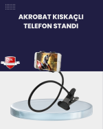 Güçlü Mandallı Akrobat Telefon Tutucu Masa Araç Uyumlu
