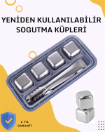 Paslanmaz Metal Buz Küpleri-Çok Amaçlı Kullanıma Uygun