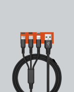 Çoklu USB Şarj Kablosu – 1,2m Hızlı Şarj, 3A Güçlü Akım