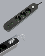 3 USB Portlu Üçlü Priz CXE103