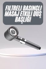 Yüksek Performanslı Masaj Etkili Su Tasarruflu Duş Başlığı Krom Kaplama Uzun Ömürlü