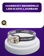 Wave Sensörlü LED Kafa Lambası Şarjlı Ayarlanabilir Işık