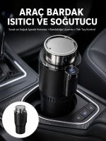Isıtma Soğutma Özellikli Araç Bardaklığı Çakmak Girişli Akıllı Yeni Nesil