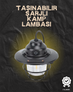 Kamp ve Bahçe İçin Retro LED Fener – Sıcak Işık, Uzun Ömürlü Batarya