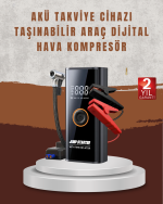 Çok Fonksiyonlu Araç Yol Yardım Kiti Jump Starter ve Lastik Pompası