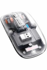 Kablosuz Mouse Fare Şarjlı Bluetooth Wireless Çift Modlu Sessiz